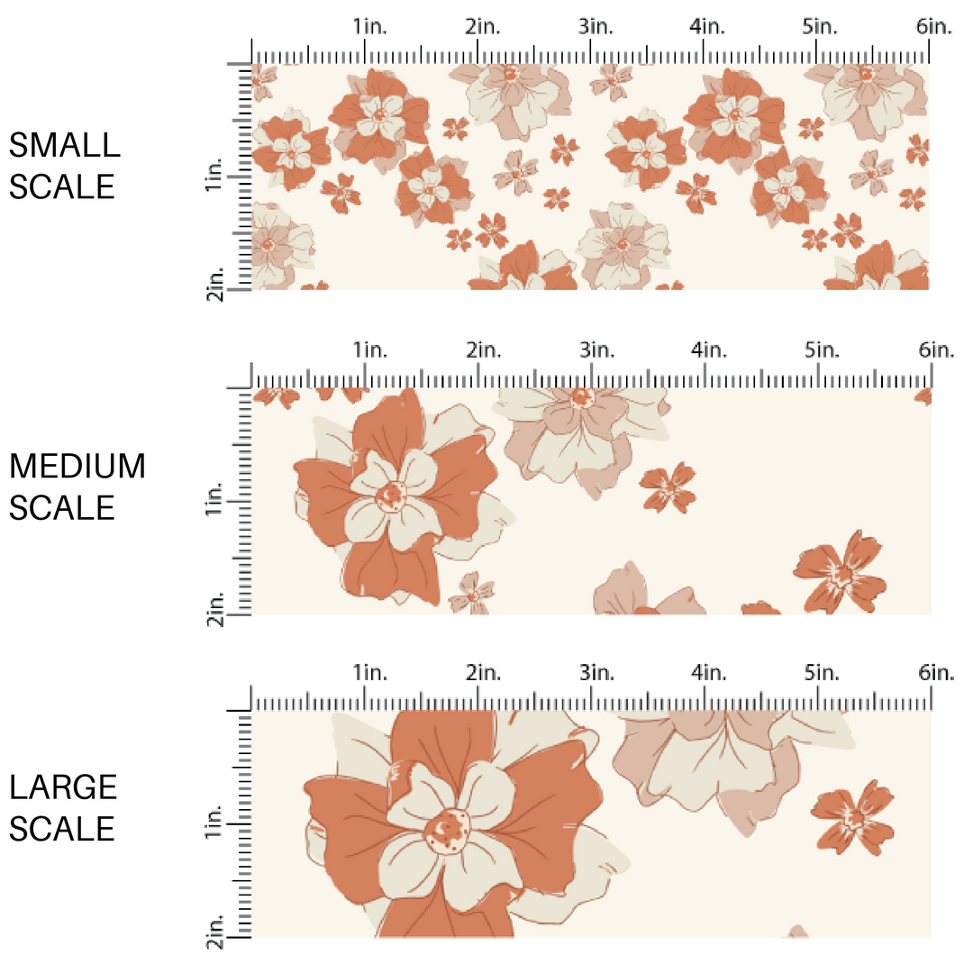 Valentine Fabric By The Yard | Hearts and Blossoms Floral | Hearts and Blossoms