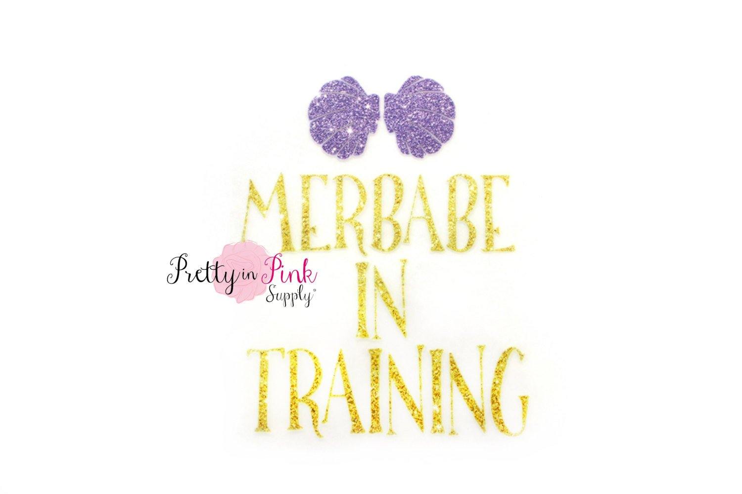 "Merbabe in Training" Iron On - Pretty in Pink Supply