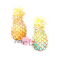 Ombre Pineapple Iron On - Pretty in Pink Supply