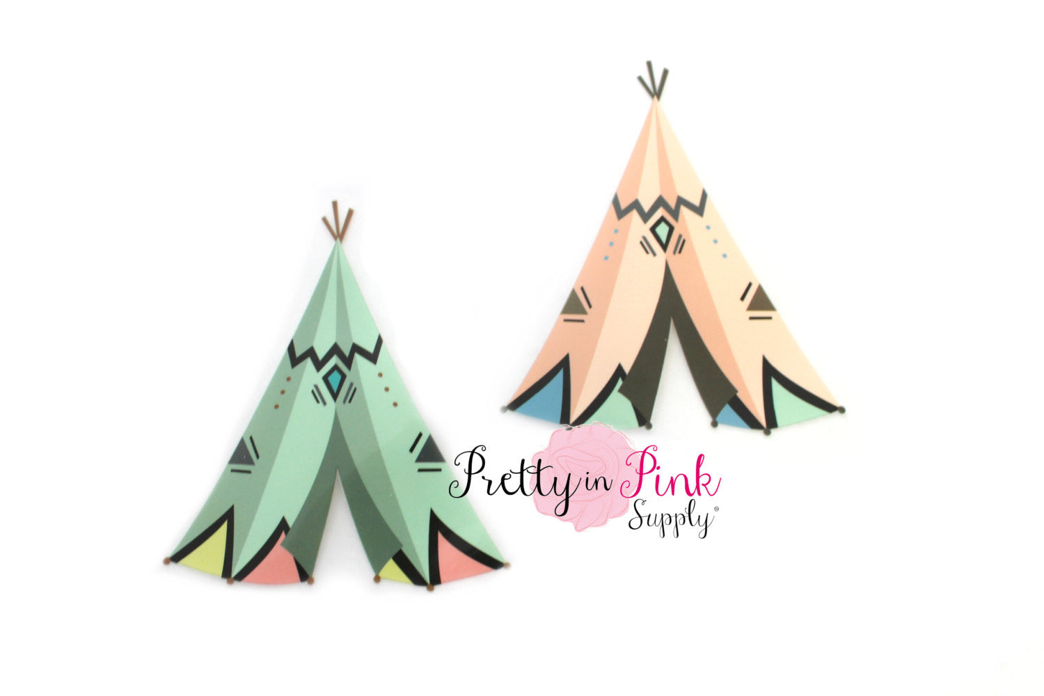 Teepee Iron On - Pretty in Pink Supply