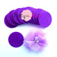1.5" Purple Felt Circles- Self Adhesive - Pretty in Pink Supply
