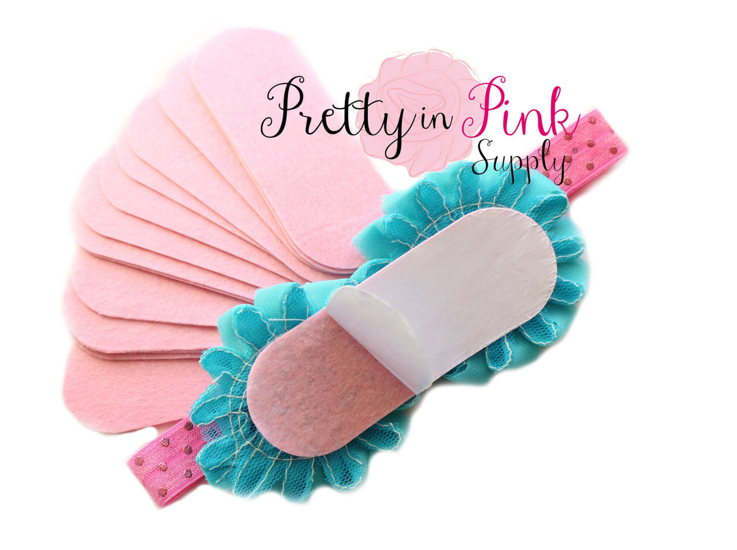 Light Pink Felt Bars- Self Adhesive - Pretty in Pink Supply