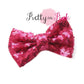 4" Large Sequin Bows - Pretty in Pink Supply