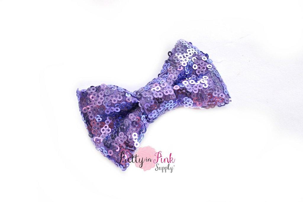 3" Sequin Bow - Pretty in Pink Supply