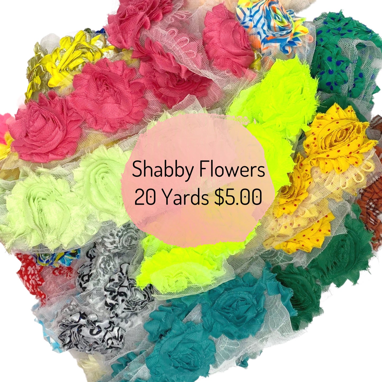 SHABBY FLOWER GRAB BAG PACKS | Buy 2 Grab Bags Get 1 Free | Warehouse Wednesday | 20 Assorted Yards