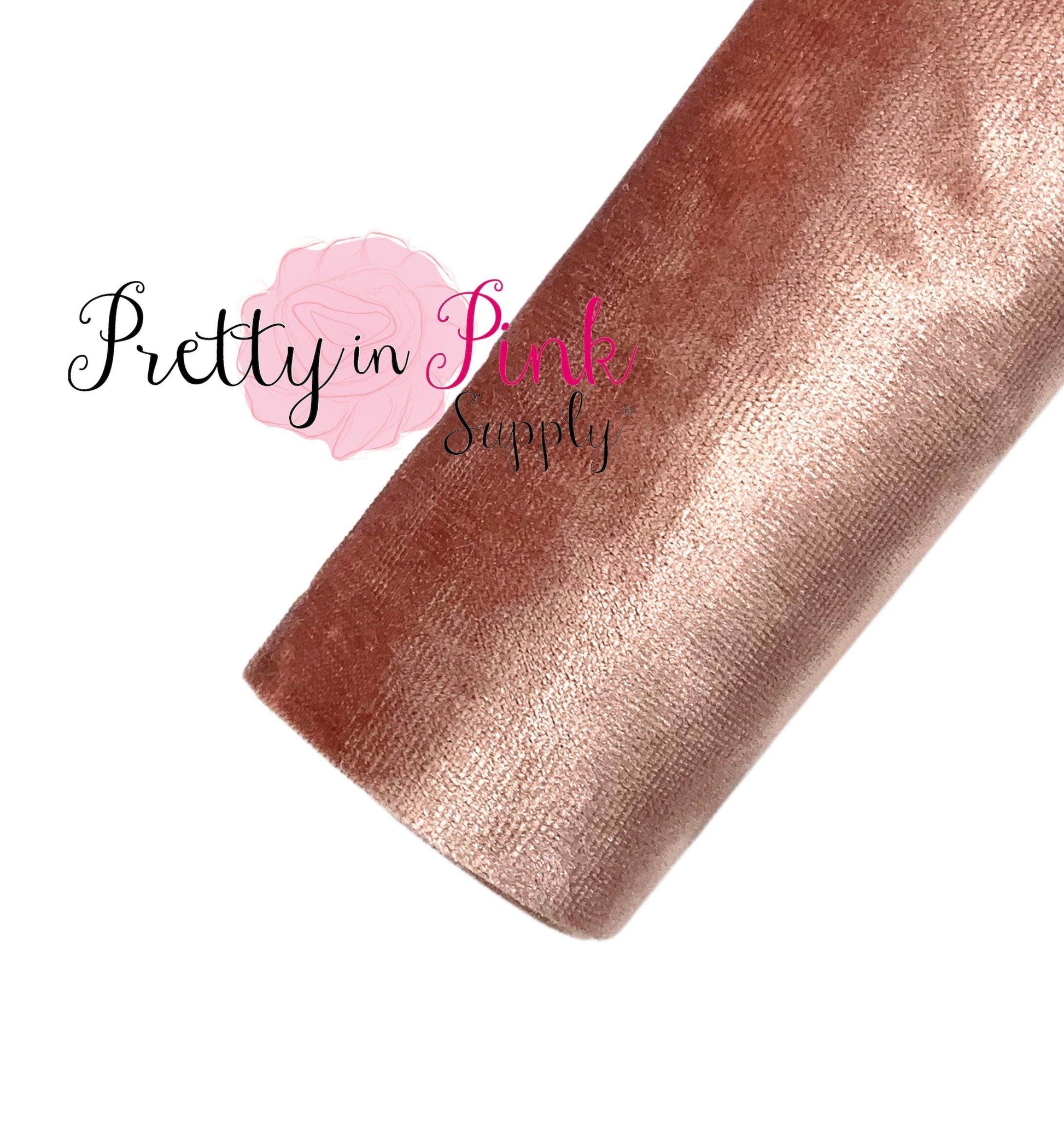 Pink Blush | NEW Crushed Velvet Fabric Sheet - Pretty in Pink Supply