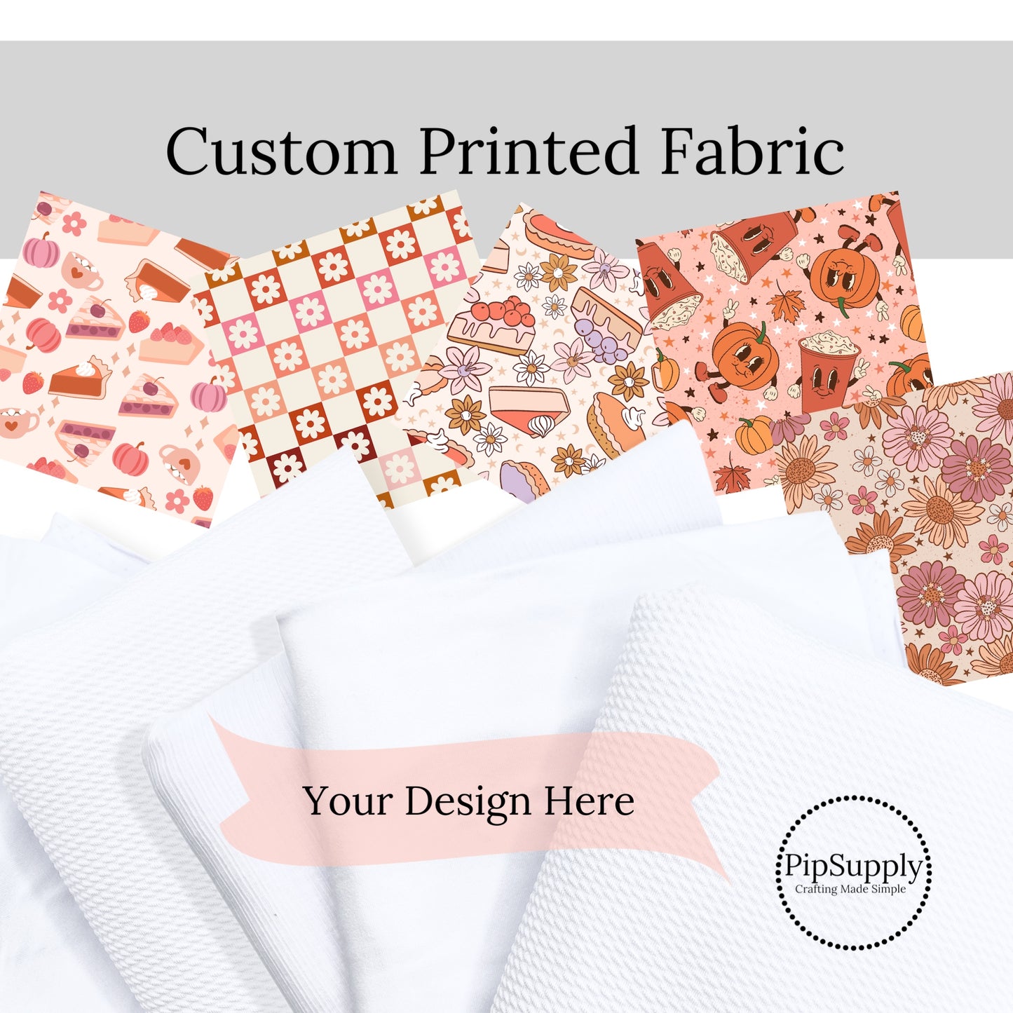 Custom Fabric by the Yard - Upload Your Own Design/Pattern