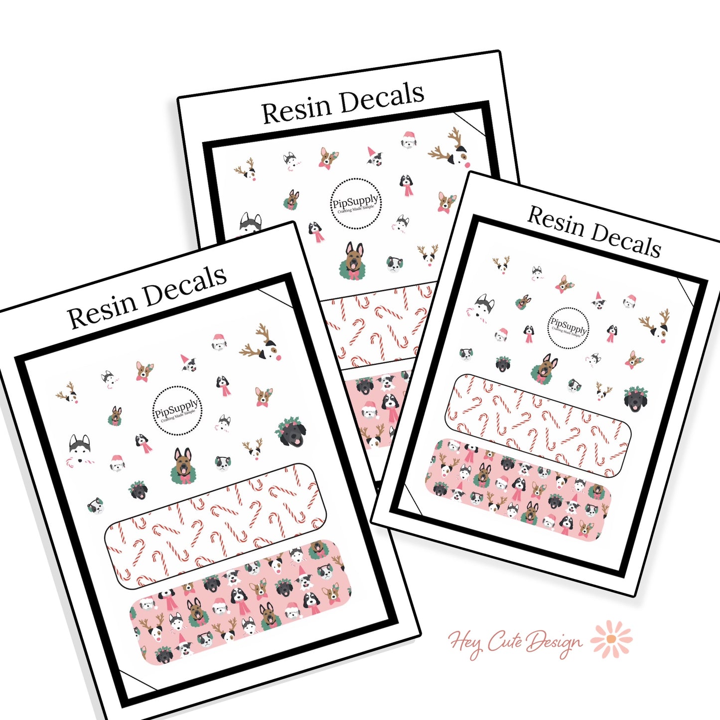 Christmas Critters | Hey Cute Design | Resin Decals