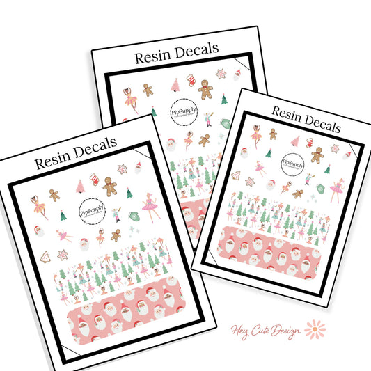 Wistful Holiday | Hey Cute Design | Resin Decals