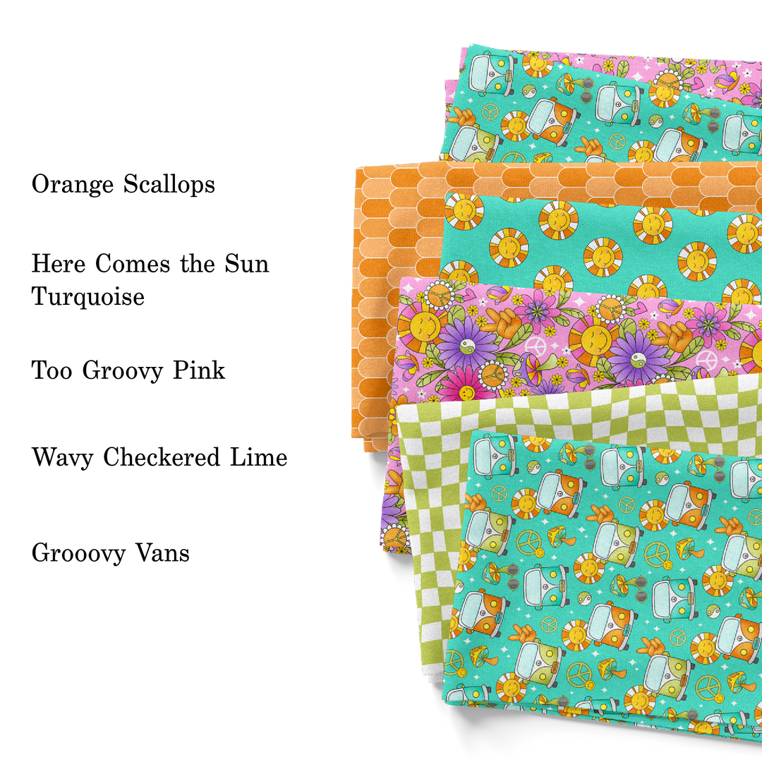 Summer Brights Groovy Krystal Winn Fabrics by the Yard 