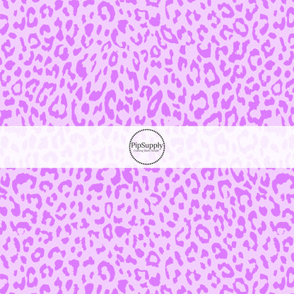 Purple leopard spots on purple bow strips