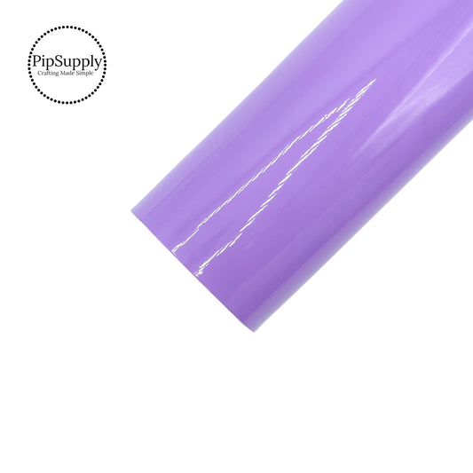 Glossy light purple pastel faux leather sheet
