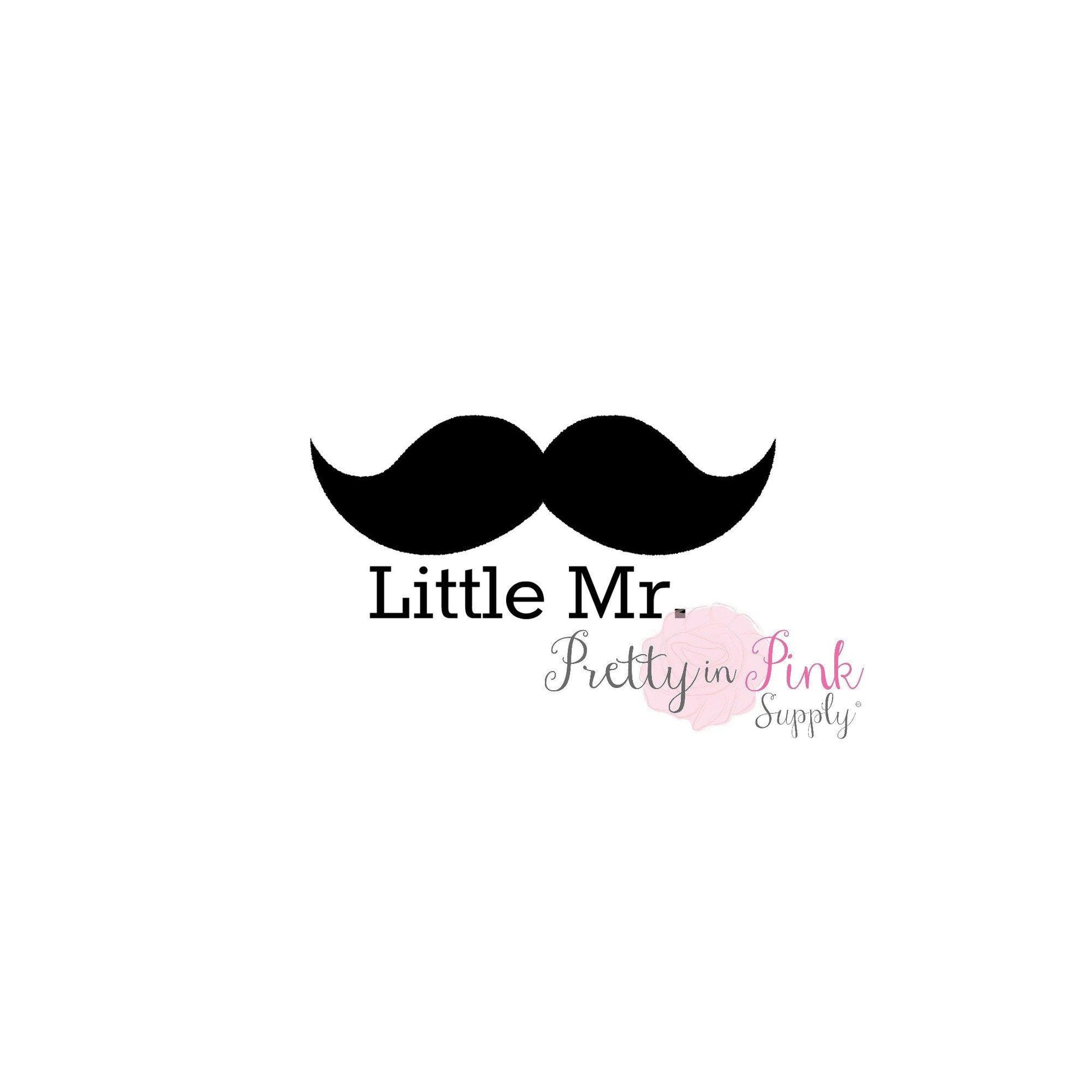 "Little Mr." Iron On - Pretty in Pink Supply