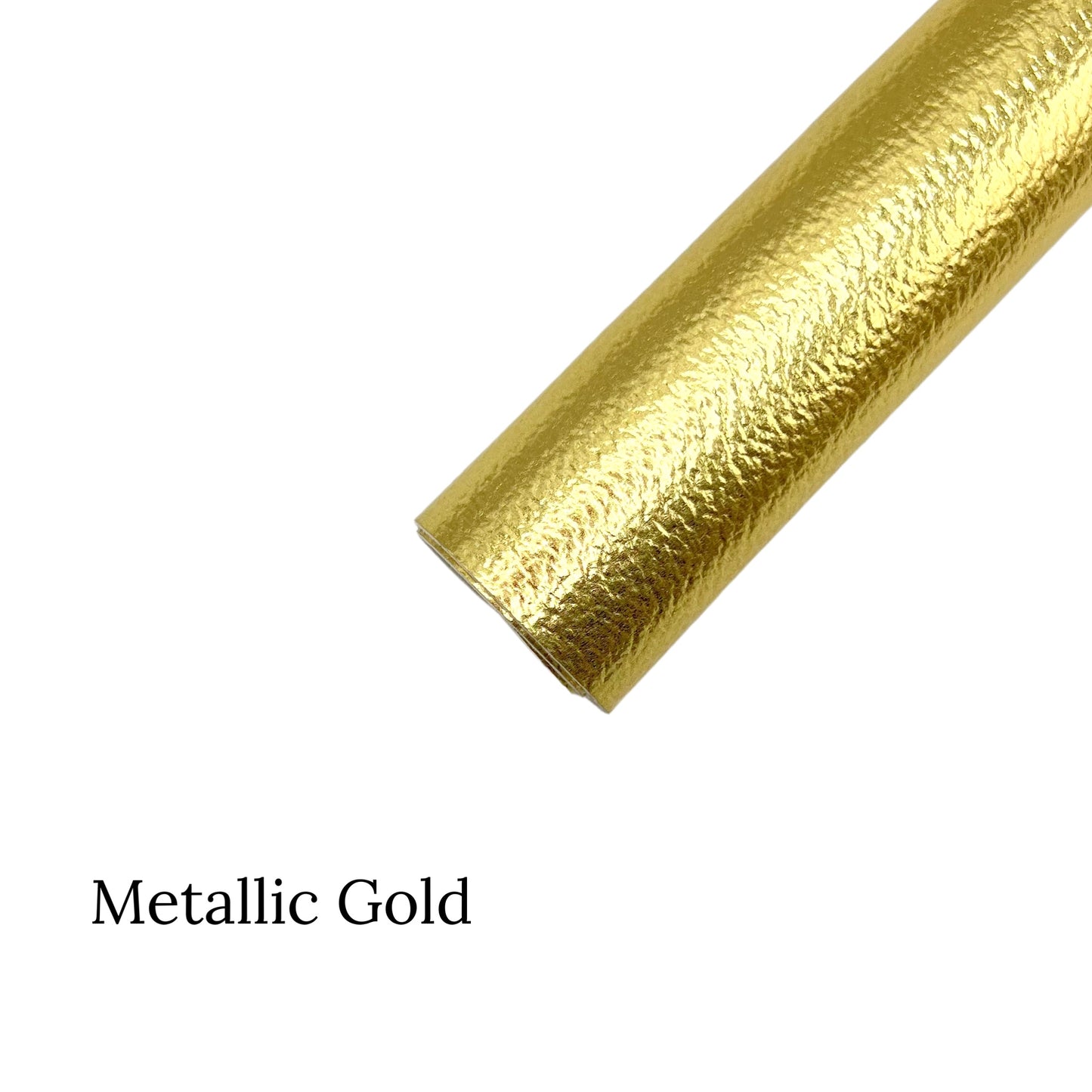 Roll of metallic gold faux leather
