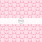 pink and light pink checkered fabric by the yard with mouse silhouettes
