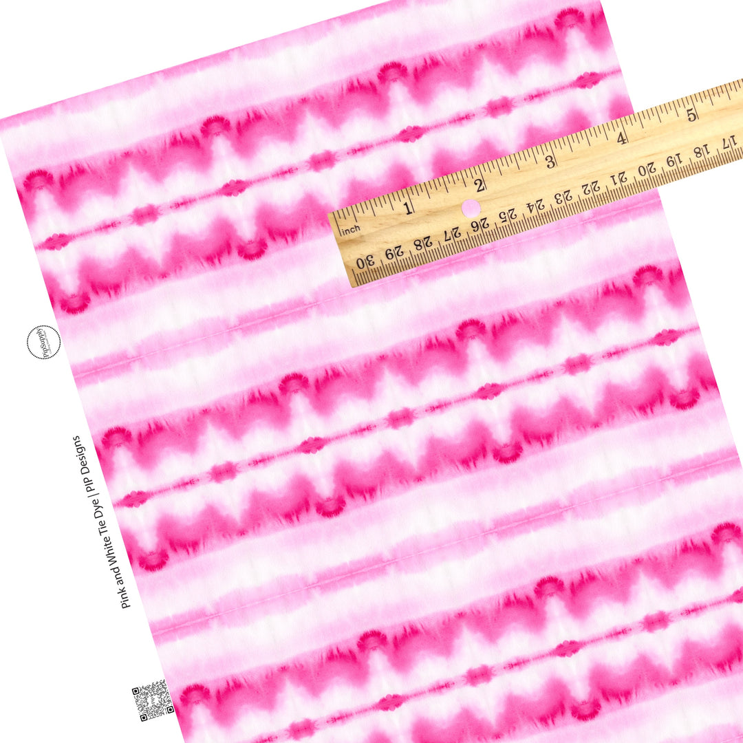 Multi pink and white watercolor faux leather sheets