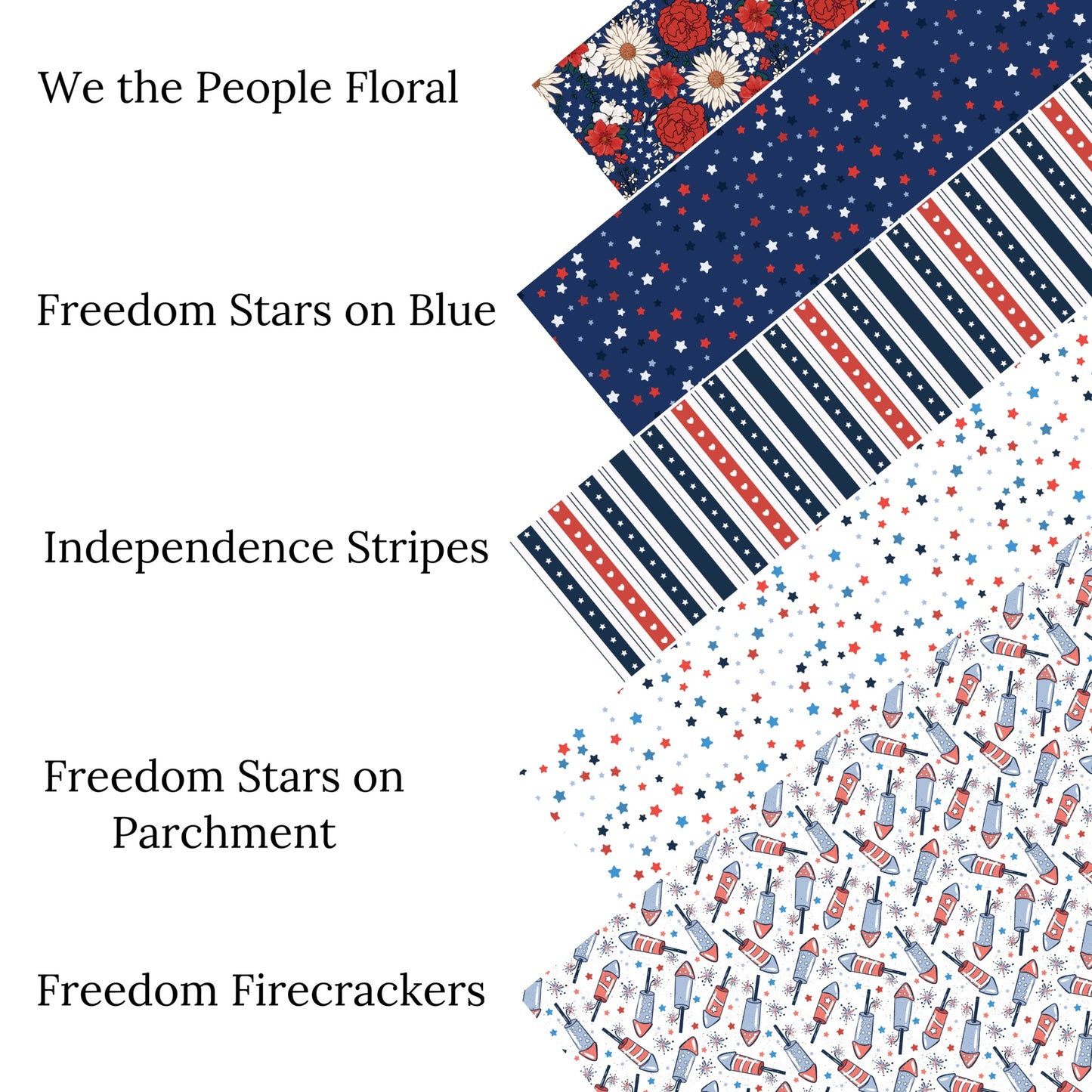 Freedom Firecrackers Faux Leather Sheets