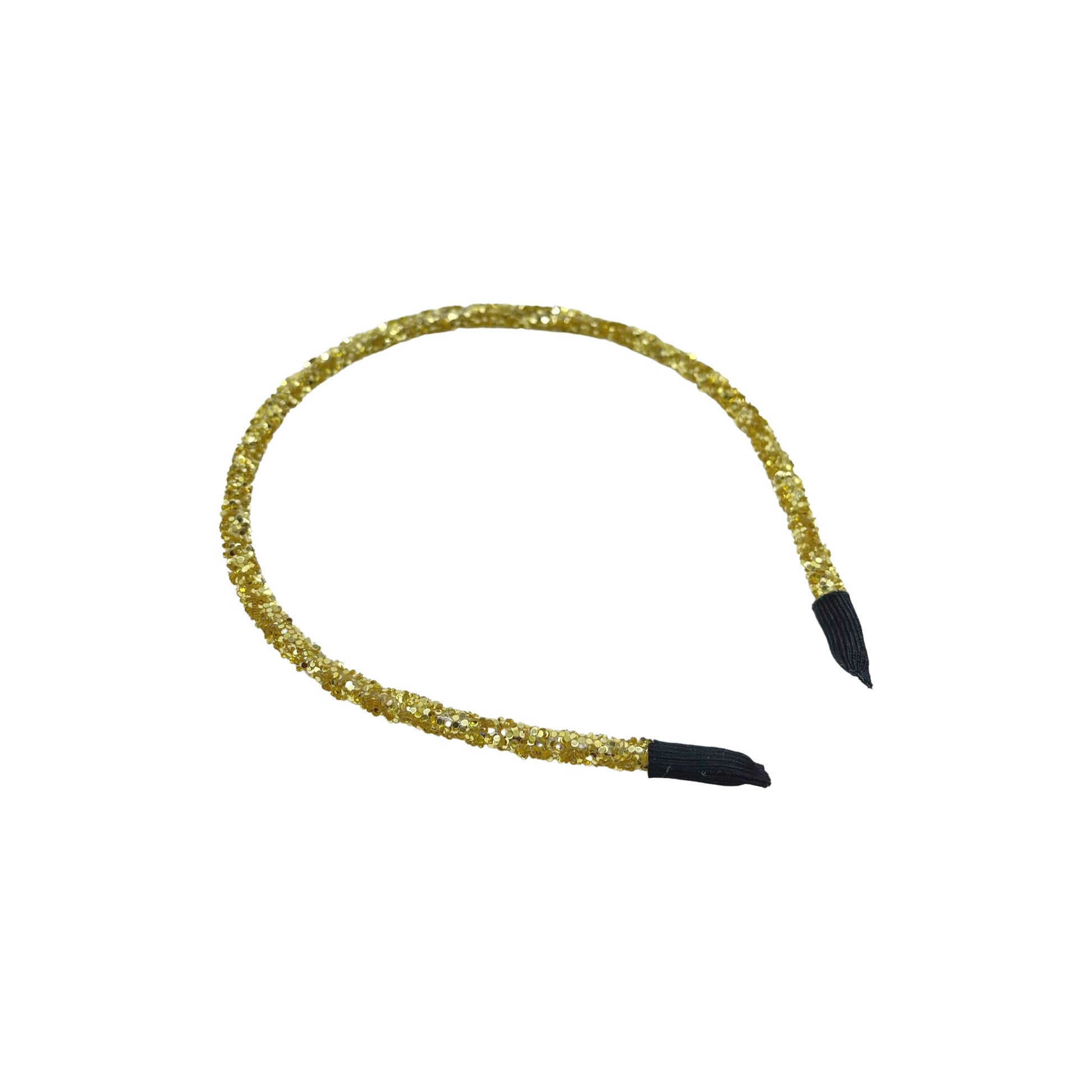 Gold chunky glitter lined headband