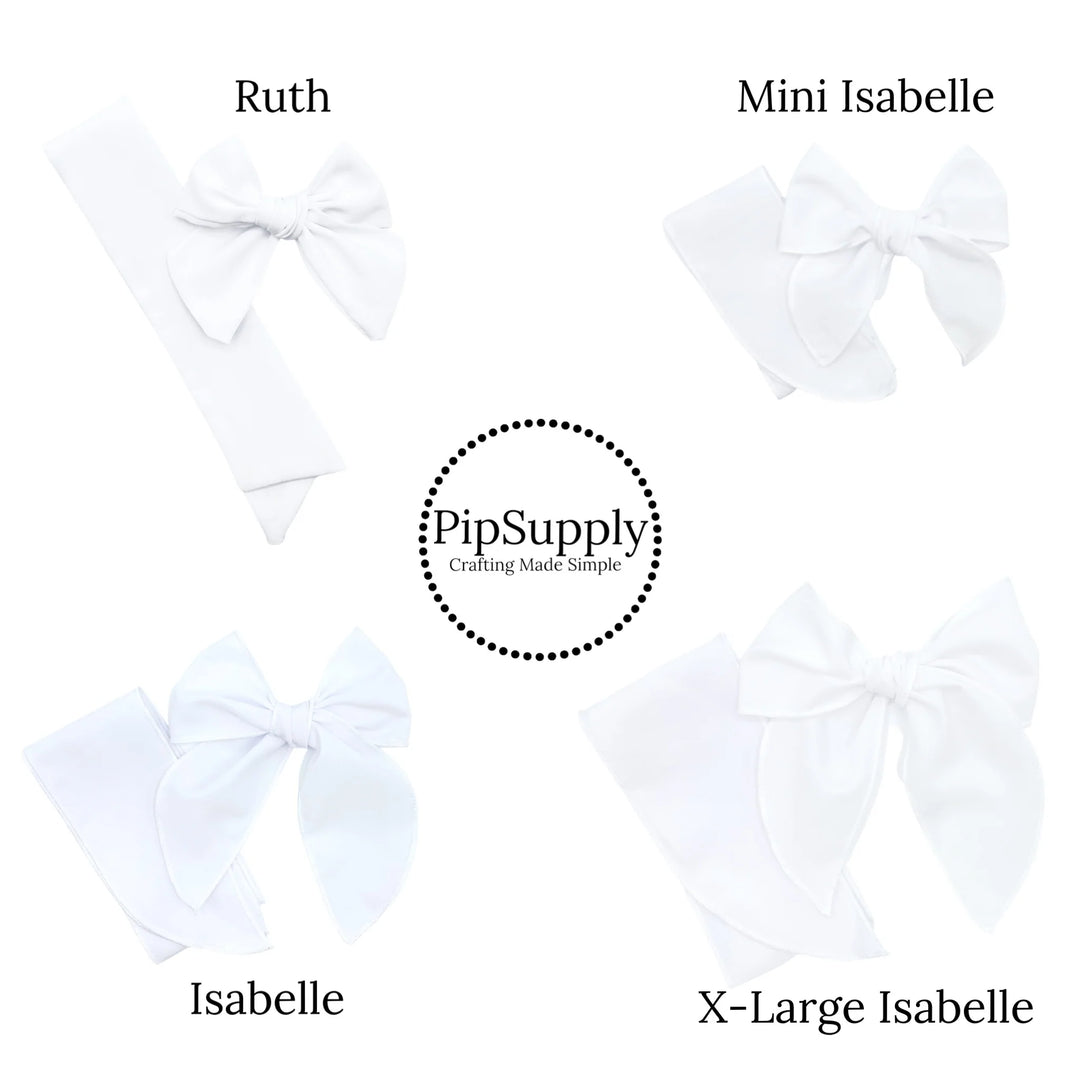 Powder Blue Plaid Bow Strips