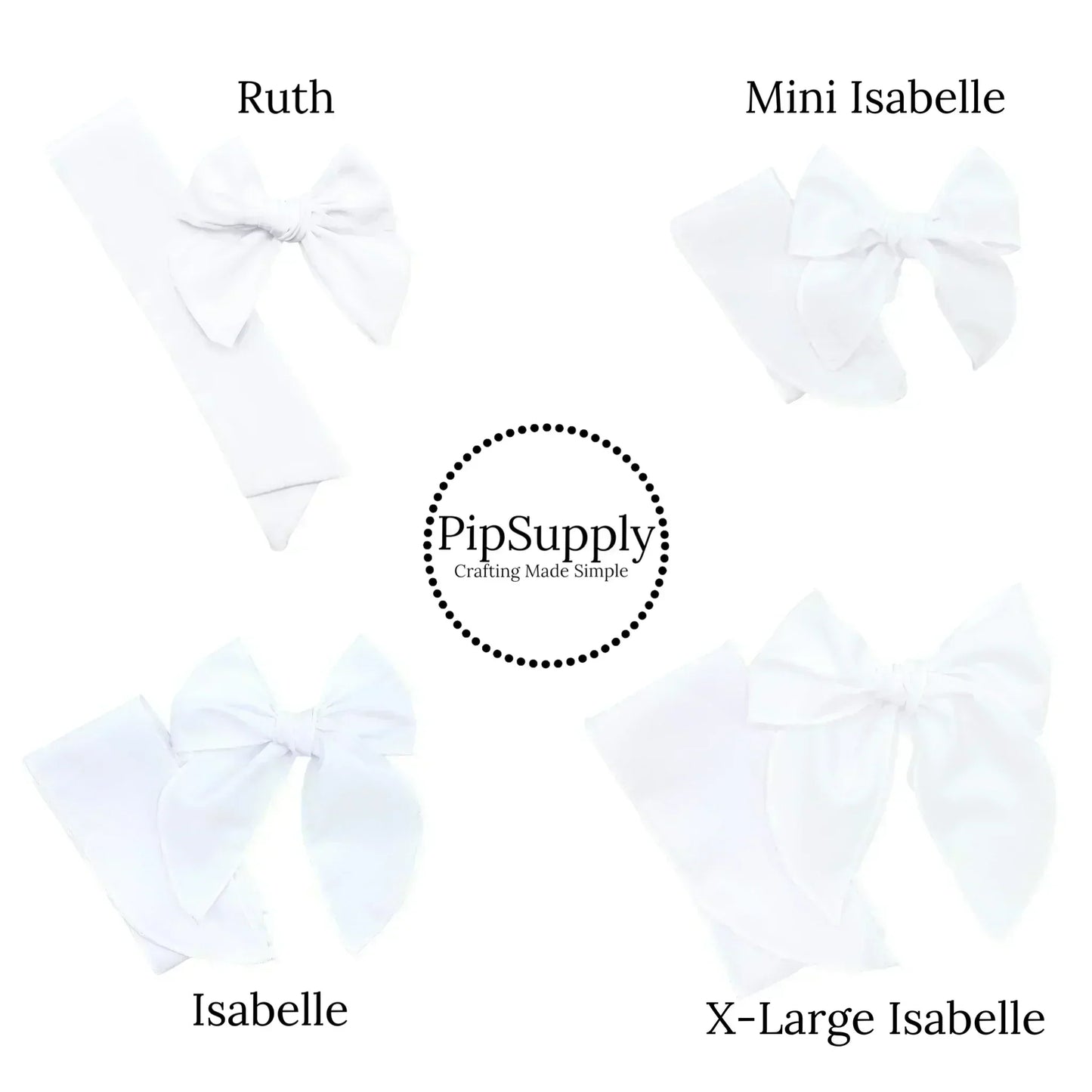 Muted Easter Stripe Bow Strips