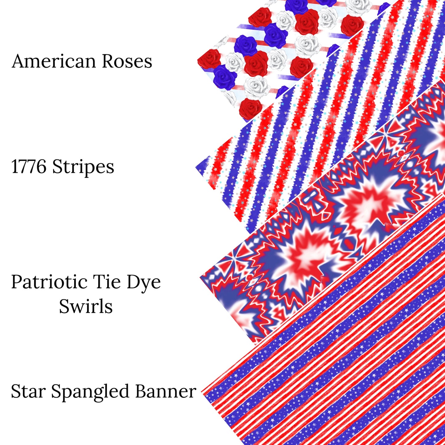 Star Spangled Banner Faux Leather Sheets