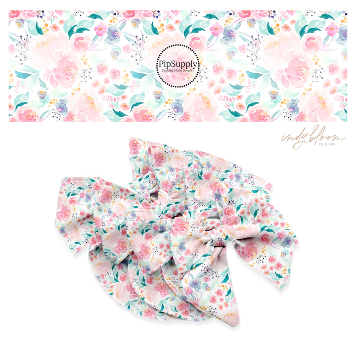 Mermaid Floral Bow Strips