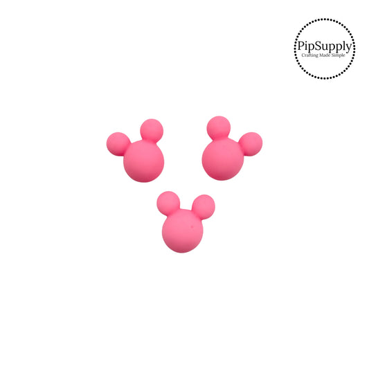 Mouse head character pink embellishment