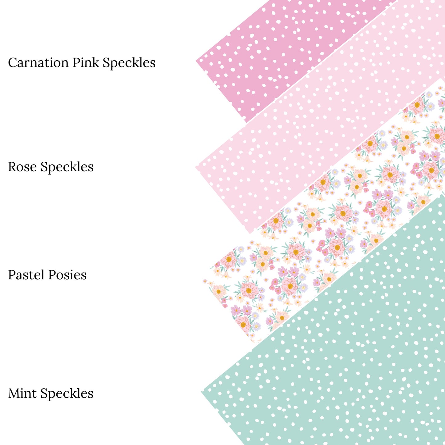 Carnation Pink Speckles Faux Leather Sheets