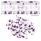 lavender bow strips with ballerina snowflakes and purple snowy trees
