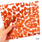 glitter red leopard print jelly sheet