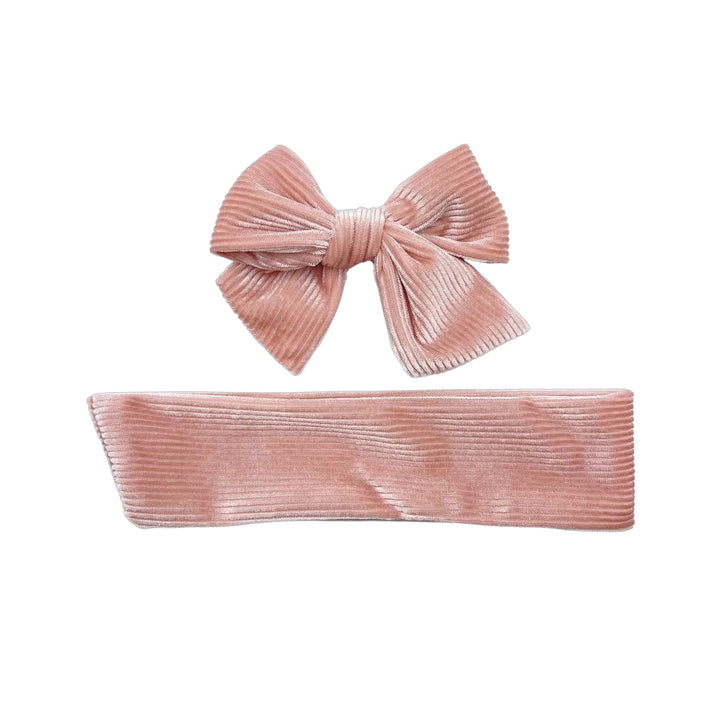 Fall Corduroy Velvet Solid Bows w/Clips