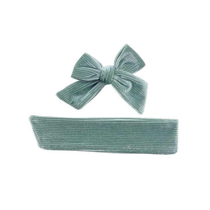 Fall Corduroy Velvet Solid Bows w/Clips