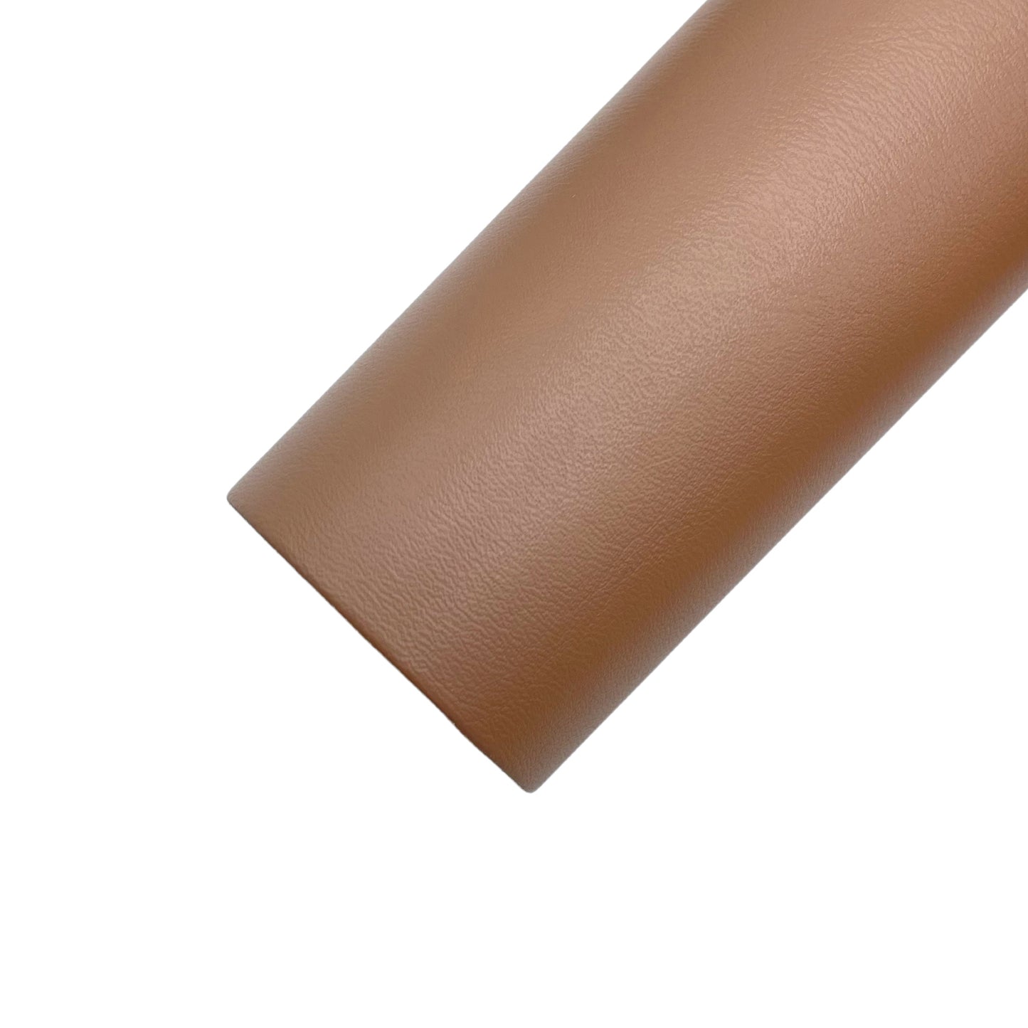 Rolled smooth faux leather sheet in fig brown.