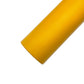 Rolled mustard yellow smooth faux leather sheet.