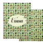 Hey Cute Design St. Patrick's Day patterned fleece blankets with customizable name.