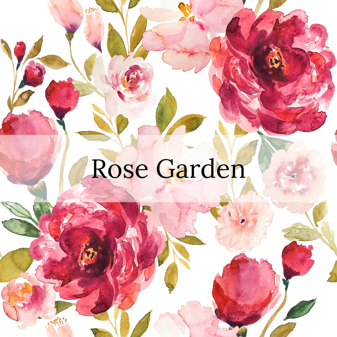 watercolor flowers on white background bow strips