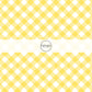 Yellow and white diagonal plaid fabric by the yard